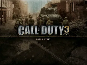 Call of Duty 3 (USA) screen shot title